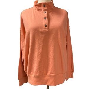 Como Vintage pullover shirt 4 button neckline long sleeve size large NWT